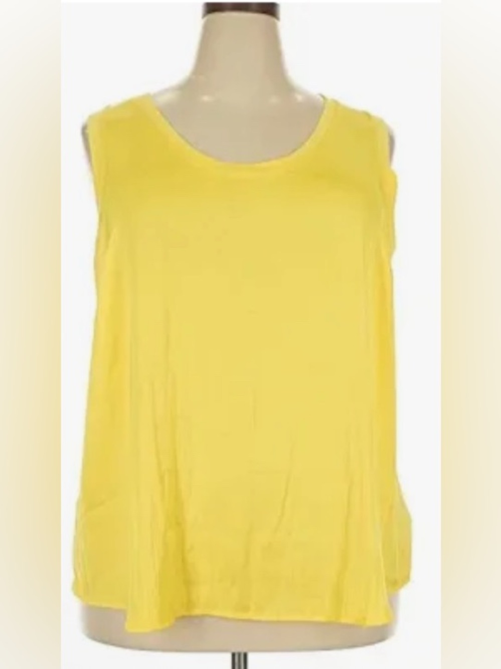 Lane Bryant Bright Yellow Scoop Neck Tank